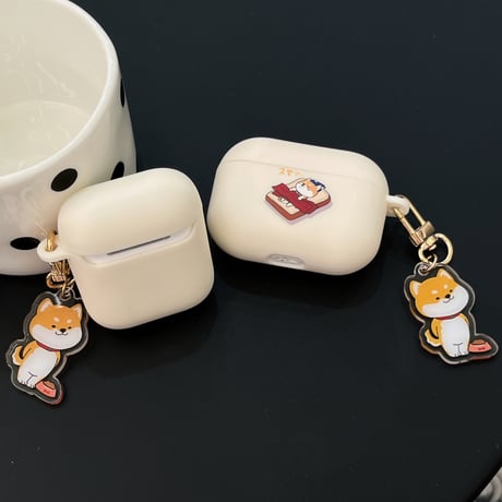 柴犬/猫 Airpods 4ケース チェーン付 かわいい Airpods3/Pro2ケース airpodsproカバー プレゼントにおすすめ[M5071]