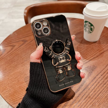 宇宙飛行士 iphone14/13promaxケース  スタンド機能 iphone12/11promaxカバー  高品質  可愛い[M2056]