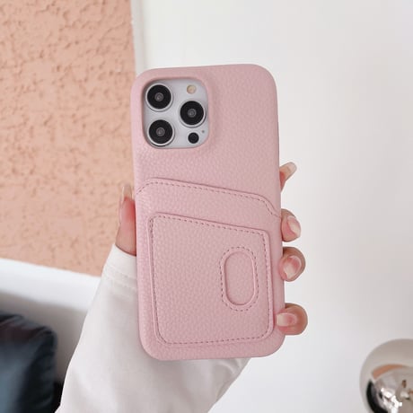 ICカード入れ2個 iPhone14/15proケース レザー高級感アイフォン13/12proカバー 男女向け 高品質 ギフトにおすすめ[M2901]