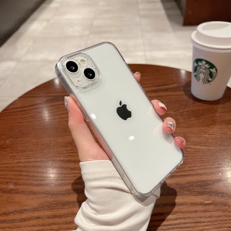 高透明 iPhone15/14ケース 薄い 軽いiPhone13/12proハードカバー  黄ばみにくい 頑丈 レンズカバー付 シンプル[M2813]
