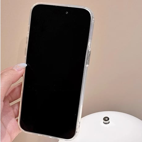 ストーンリボン iPhone15/15proケース チャーム付 iPhone14/13pro/12クリアケース かわいい 女子力アップ[M4447]