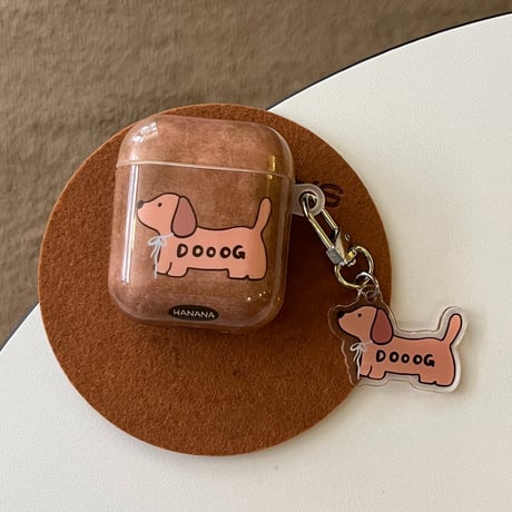 ギフトに最適 Airpods4ケース  可愛い犬ちゃん  Airpodspro2/proカバー Airpods3 チャーム/ストラップ付 キュート[M4791]