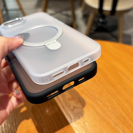 iPhone16eケース 高品質耐衝撃 Magsafeリングスタンド iPhone16Promax/15pro/14ケース 指紋防止 多機能 耐久性ある  [M5210]