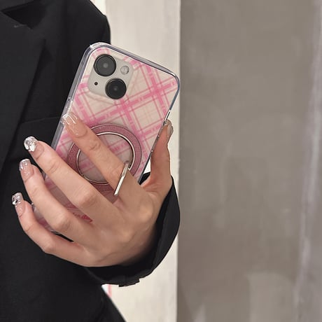 マグセーフスマホリング スタンド一体 キラキララメ入り  落下防止 オシャレ ギフトにおすすめ[M3902]