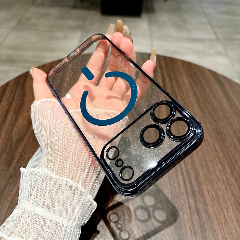 キラキラ MagSafe iPhone17/17Proケース 星の空 輝く iPhone16P