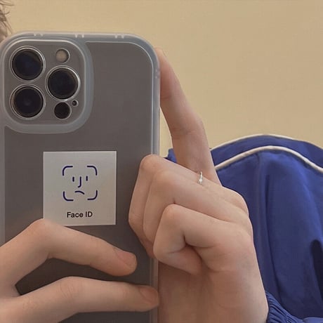Face ID  iphone14pro/14promaxケース  マット 指紋防止 iphone13/12/11/XRカバー   可愛い シンプル 男女ファッション [M2267]