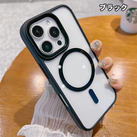 iPhone16Pro/16ProMaxケース MagSafe 耐衝撃 透明 iPhone15pro/14promax/13/12カバー 黄ばまない 高品質[M4674]