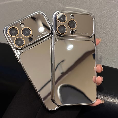 メタルミラー iPhone17Pro/17ケース 耐久性に優れる iPhone16ProMax/15Pro/14ケース カメラ保護 便利人気品[M6531]