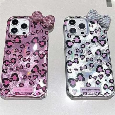 ダイヤリボン iPhone16pro/16カバー 韓国風 iPhone15pro/14promax/13ケース 大人可愛い 女子力高い キラキラ [M4949]