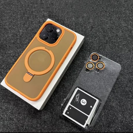 レンズカバー付 iPhone16Pro/15Promaxケース MagSafe対応 スタンド iPhone14Pro/13/12Proケース 指紋防止 コスパ最強[M3659]