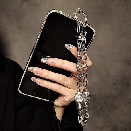 高級感 ストラップ キラキラダイヤ チャーム 女子力アップ オシャレ  iphone、Google Pixe、AQUOS、Galaxyなど全種類対応 [M4532]