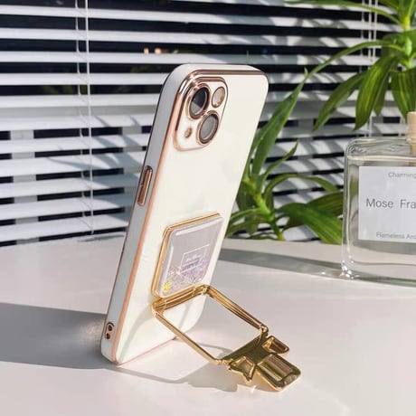 香水瓶スタンド スマホリング 動くグリッター入れ キラキラ   お洒落 使いやすい   実用 可愛いガールズに大人気[M2216]