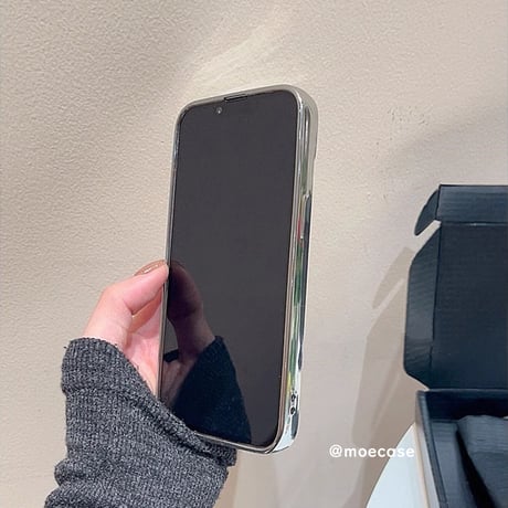 高級感 鏡付 iPhone15/15Proケース ダイヤデコ iPhone14Pro/13/12ケース オシャレ 便利 シック[M3793]