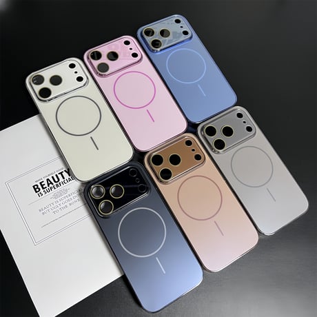 iPhone17ProMaxケース レンズカバー付 iPhone17Pro/17Air/17ケース MagSafe充電 耐衝撃  飽きないデザイン[M5642]