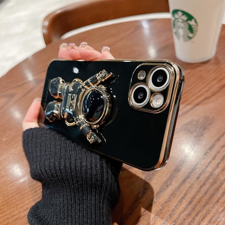 宇宙飛行士 iphone14/13promaxケース  スタンド機能 iphone12/11promaxカバー  高品質  可愛い[M2056]