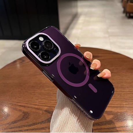 iPhone15Pro/15ProMaxケース クリア MagSafe対応 黄ばまない アイフォン14/13proカバー カッコイイ 頑丈 [M3528]