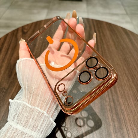 キラキラ MagSafe iPhone17/17Proケース 星の空 輝く iPhone16Pro/15/14カバー ラメ入り オシャレ 美しい[M3814]