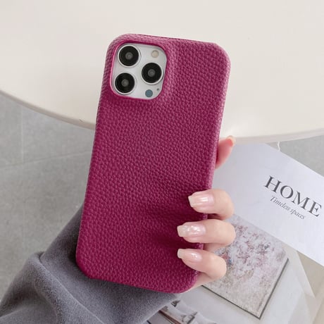 革製 iPhone14plus/14proカバー シンプル風 アイフォン13pro/12mini/11proケース おそろい 高品質 使いやすい [M2571]
