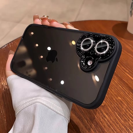 大人気 iPhone16pro/16plusケース キラキラカメラカバー 黄ばまない  iphone15pro/14/13/12proケース 丈夫 シック[M3861]