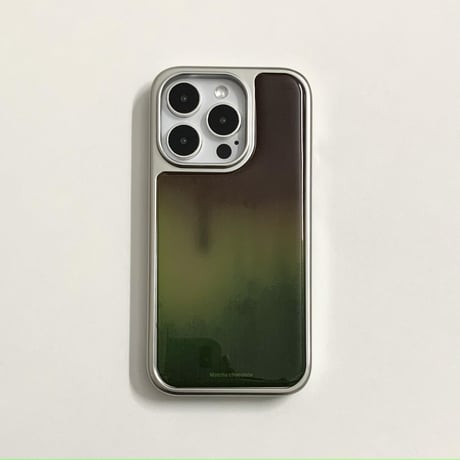 グラデーション iPhone16pro/16カバー グリップ付き iPhone15pro/14promax/13ケース 上品 シック [M5349]