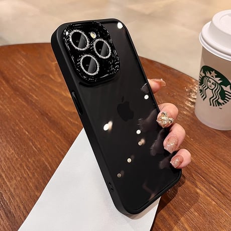 大人気 iPhone16pro/16plusケース キラキラカメラカバー 黄ばまない  iphone15pro/14/13/12proケース 丈夫 シック[M3861]