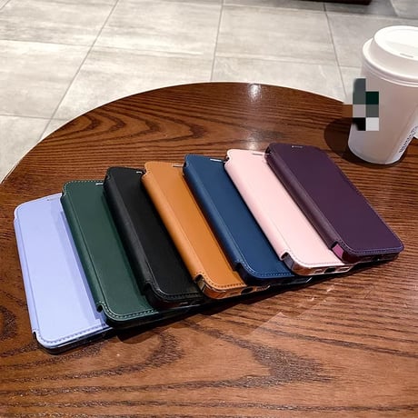 手帳型 iPhone16Pro/16ProMaxケース ICカード収納 レザーiPhone15Pro/14plus/13カバー magsafe対応 レンズカバー [M4625]