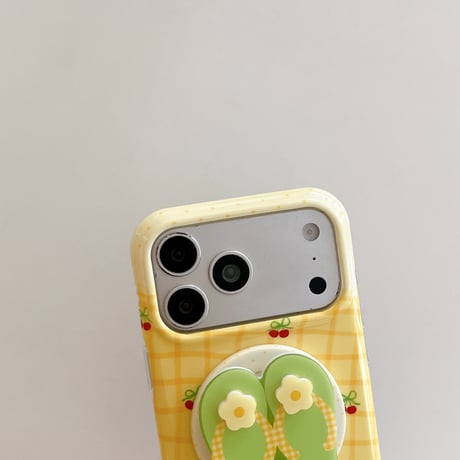 サンダルグリップ iPhone17Pro/17ケース MagSafe対応 iPhone16Pro/15/14ケース 可愛すぎる 丈夫 [M6462]