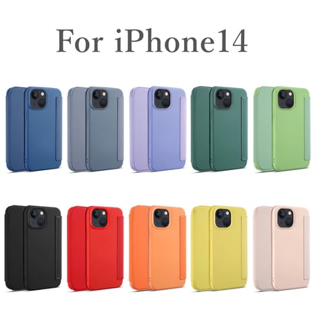 手帳型 iphone14/13promaxケース カード収納 iphone12/11proカバー  シンプル風 肌に優しい 手さわりいい[M2098]