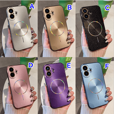 おしゃれ iPhone16/16proケース キラキララメ Magsafe充電 iPhone15pro/14/13promaxカバー カメラカバー 頑丈 [M5443]