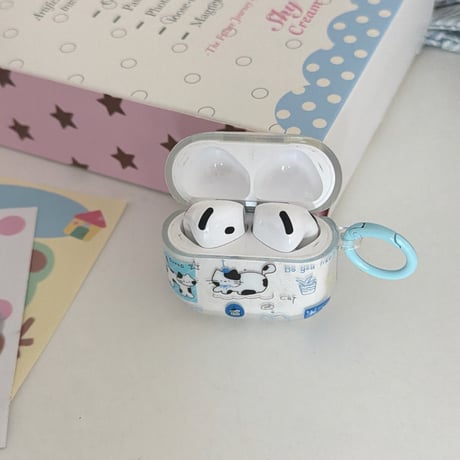 猫ちゃん Airpods Pro3ケース かわいい Airpods4/3カバー pro2/pro1 リング/キーホルダー ギフトにおすすめ[M6424]
