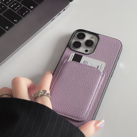 レザーカード収納 アイフォン14/13ミニケース シンプル風 iphone12mini/11pro/SEカバー 頑丈 耐久性 男女兼用[M2609]