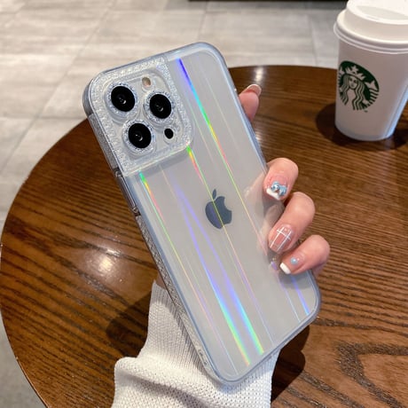 キラキラしたシール  お洒落 iphone16/15/14/13/12/11ケース対応   可愛い 光る 取り付け/取り外し自由 ファッションセンスいい[M2145]