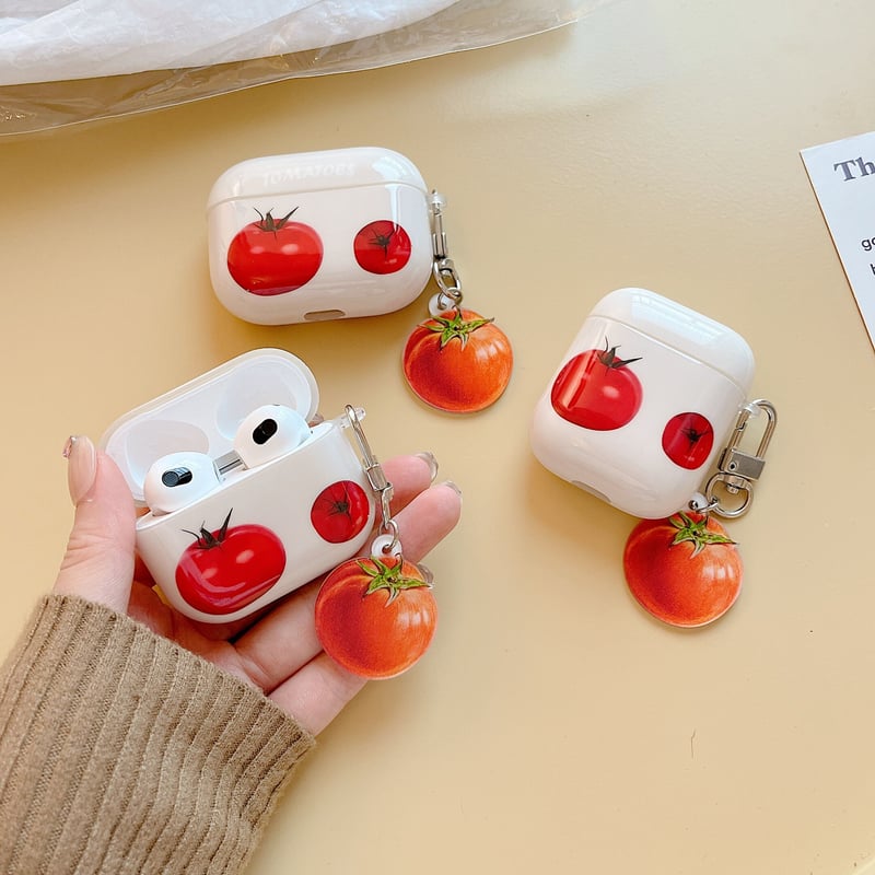 トマト エアーポッズ3ケース TOMATOESアクセサリー付 airpodspro トマト エアーポッズ3ケース TOMATOESアクセサリー付 airpodspro