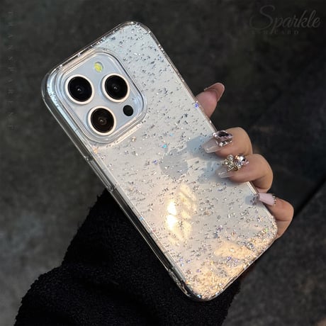 キラキラグリッター iPhone16/16proケース 定番 iPhone14/13pro/12カバー 大人可愛い 軽量人気[M5247]