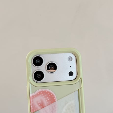 カードポケット iPhone17Pro/17ケース ストロベリーキーホルダー iPhone16Pro/15/14ケース 可愛い [M6431]
