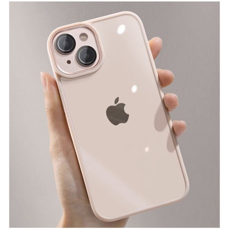 カメラ保護iPhone15Pro/15Promaxケース 頑丈 耐衝撃 iPhone14/13/12proカバー シンプル風 クリアケース 黄ばまない お揃いペア[M3623]