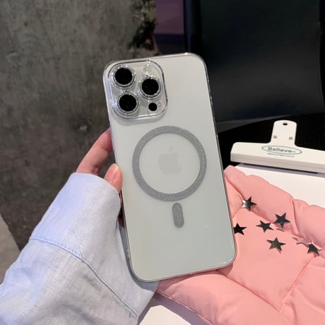 高透明 iPhone15pro/15plusケース マグセーフ対応 黄ばまないクリアアイフォン14/13proカバー 黄ばまない[4349]