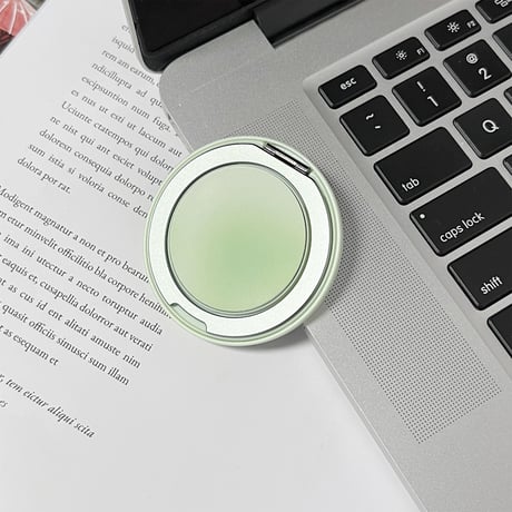 可愛いMagSafe対応スマホリング グラデーションカラー 磁石グリップ マグネット式スタンド 便利 ギフトに最適[M4862]
