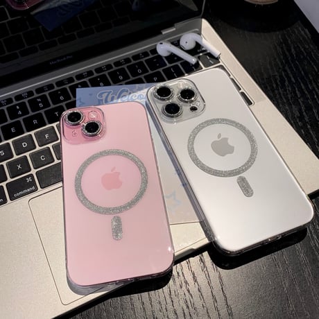 高透明 iPhone15pro/15plusケース マグセーフ対応 黄ばまないクリアアイフォン14/13proカバー 黄ばまない[4349]