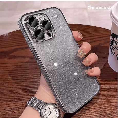 キラキラ iPhone15/15plus/15proケース オシャレ ラメ入り iPhone14/13proカバー  カメラ保護カバー付 綺麗 女子力アップ [M3560]