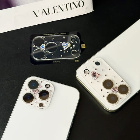 ダイヤカメラカバー iPhone17 iPhone17Pro iPhone17ProMax ガラス保護フィルム キラキラ おしゃれ きれい 人気[M6069]