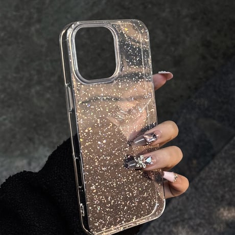 キラキラグリッター iPhone16/16proケース 定番 iPhone14/13pro/12カバー 大人可愛い 軽量人気[M5247]
