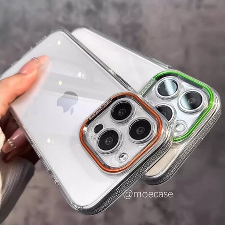 高透明 iPhone15/15proケース 滑り止め 丈夫iphone14Pro/13promaxケース 黄ばまない 画質に影響しないレンズフィルム付[M3738]