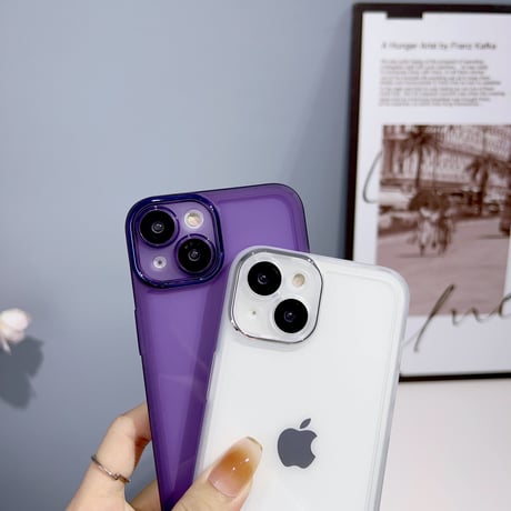クリア iPhone15/14proケース レンズフィルム付き アイフォン13/12/11pro透明カバー 軽量 使いやすい[M2821]