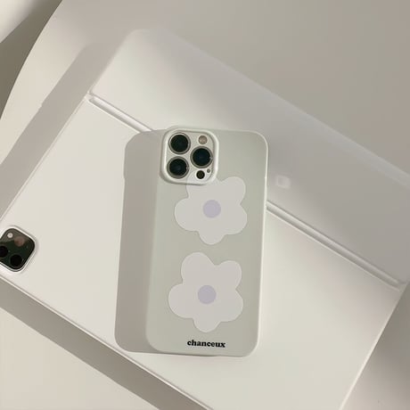 シンプル花柄 iphone14/13proケース シック アイフォン12/11promaxカバー 淡色 ファッション 女子力アップ [M3366]