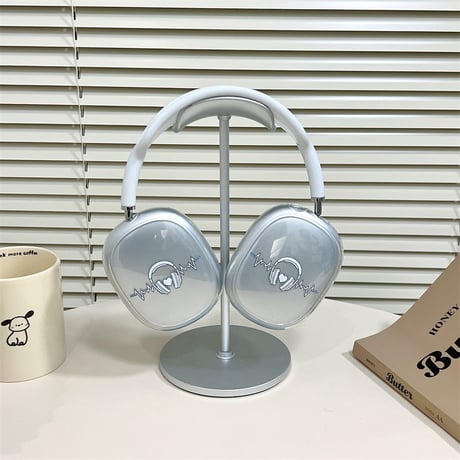 AirPodsMax専用ケース シンプル風 クリアエアーポッズ マックスカバー お揃い ギフトに最適[M4231]