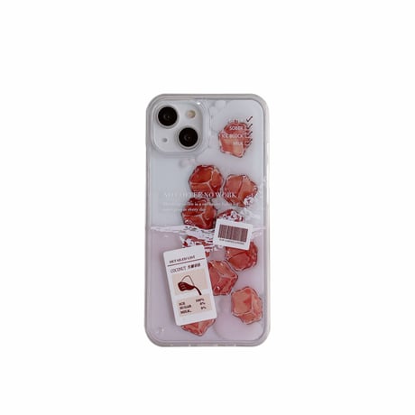 動く液体アイスコーヒー iPhone16/15pro/13/14ケース  氷入り ラッテ  アイフォン12/11proクリアカバー 面白い ストレス解消 頑丈 [M2958]