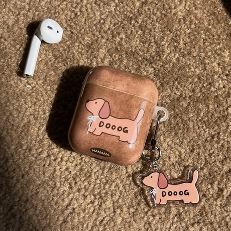 ギフトに最適 Airpods4ケース  可愛い犬ちゃん  Airpodspro2/proカバー Airpods3 チャーム/ストラップ付 キュート[M4791]