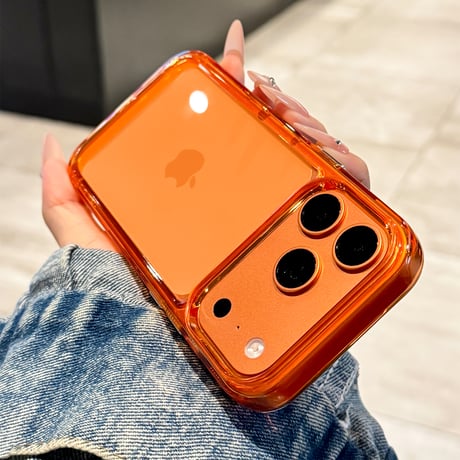 高透明 iPhone17ProMax/17Proケース ブルー/オレンジ/シルバーに合う iPhone17/Air/16/15カバー 黄ばまない 耐衝撃[M5844]