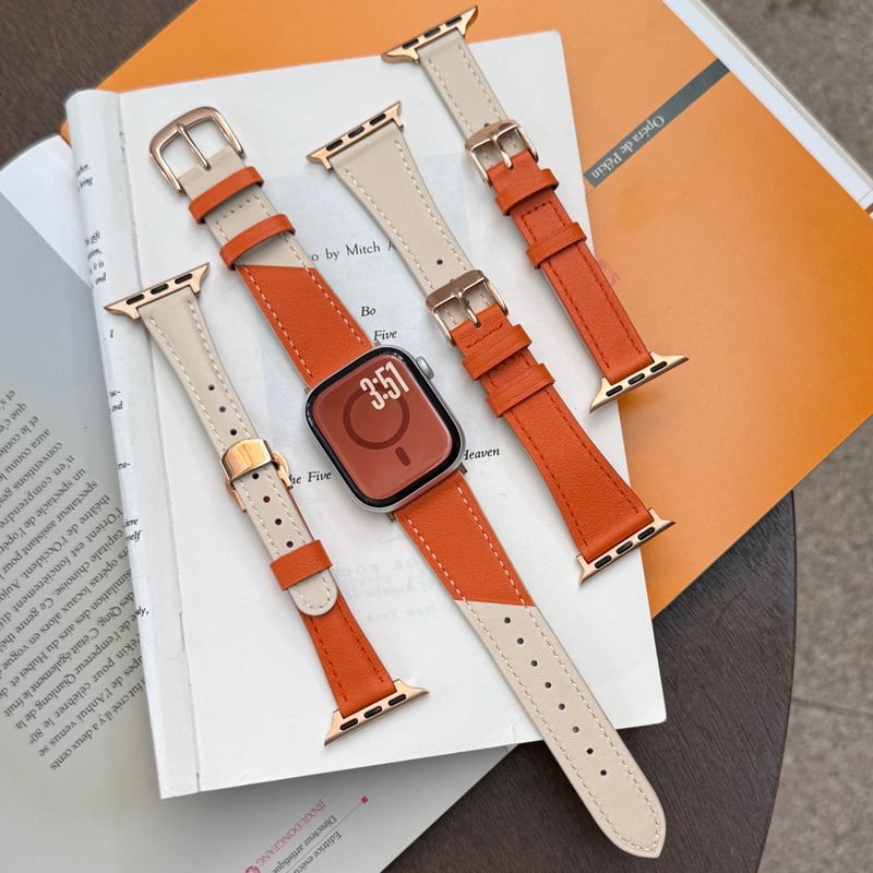 Series11【新品未使用AppleWatch Hermès バンド オレンジ ほぼ未使用 Series11 Apple Watch 827 HERMES オレンジ スポーツバンド